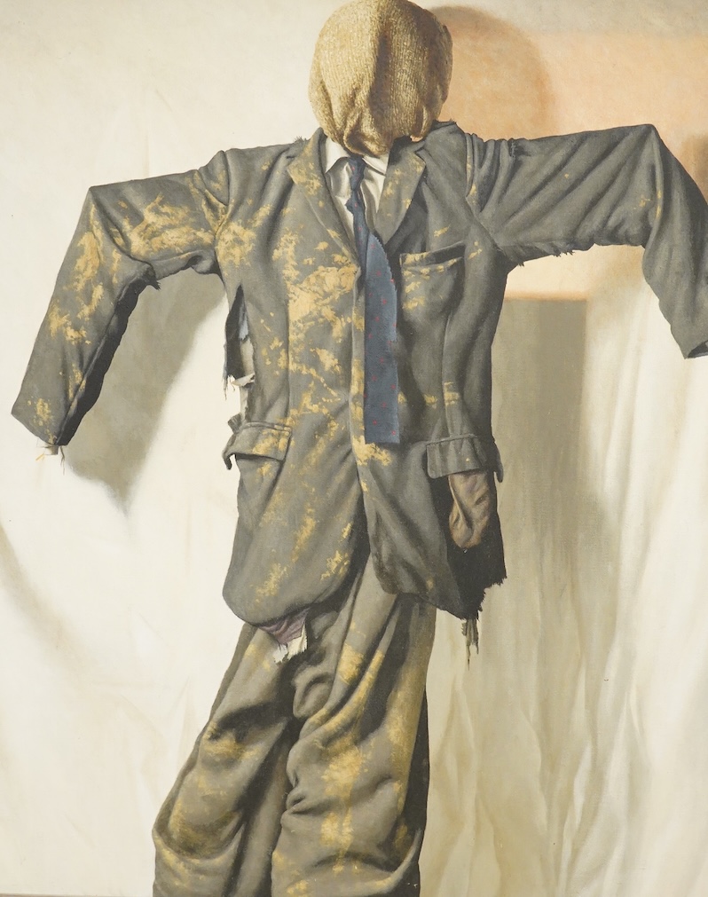 David Shaw (1952-1989), Study of a scarecrow, signed, oil on canvas, 115 x 95cm